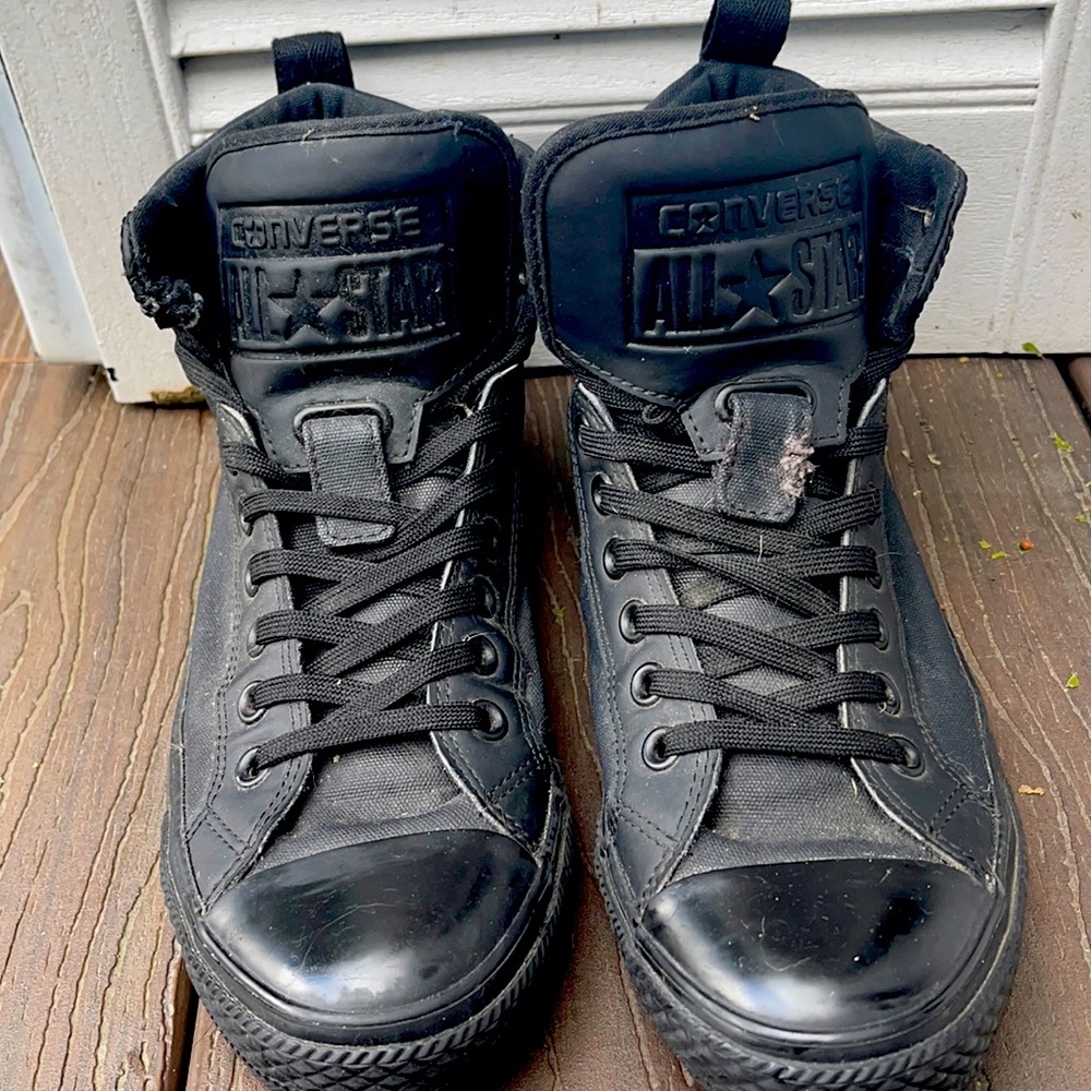 Black converse all stars SZ 8